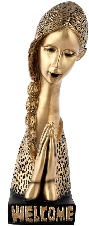 Handcrafted Decorative Welcome Namaste Lady for Home D?cor Showpiece Figurine